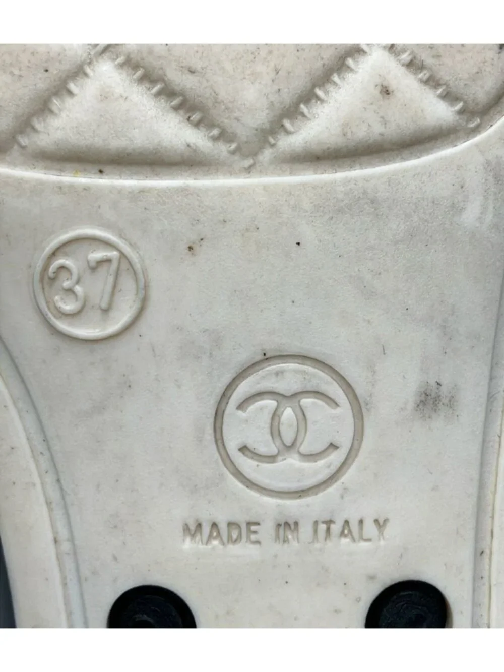 Chanel Rain Boots Camellia CC Logo
